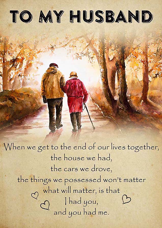Blanket To My Husband When We Get To The End Of Our Lives Together TT0110