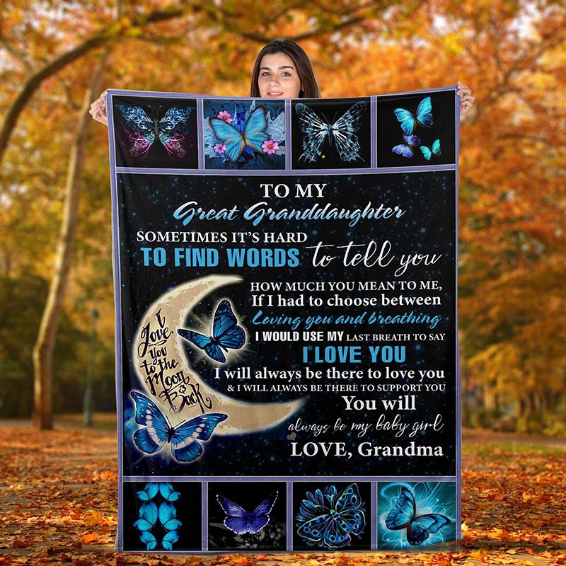 Butterfly To My Great Granddaughter How Much You Mean To Me, Grandma -TT2311
