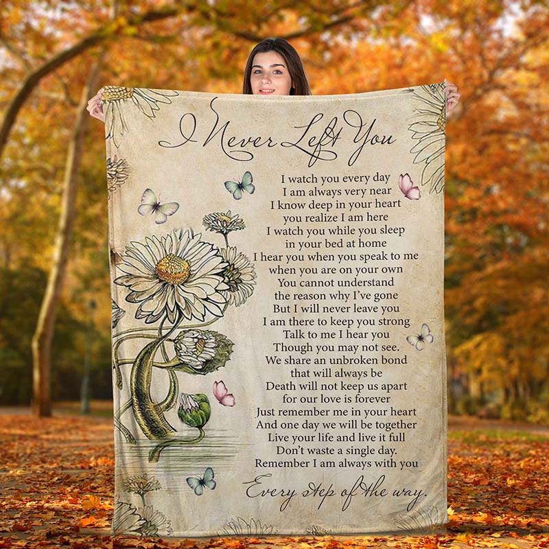 Skitongifts Blanket For Sofa Throws, Bed Throws Blanket I Never Left You Butterfly V2-TT2812