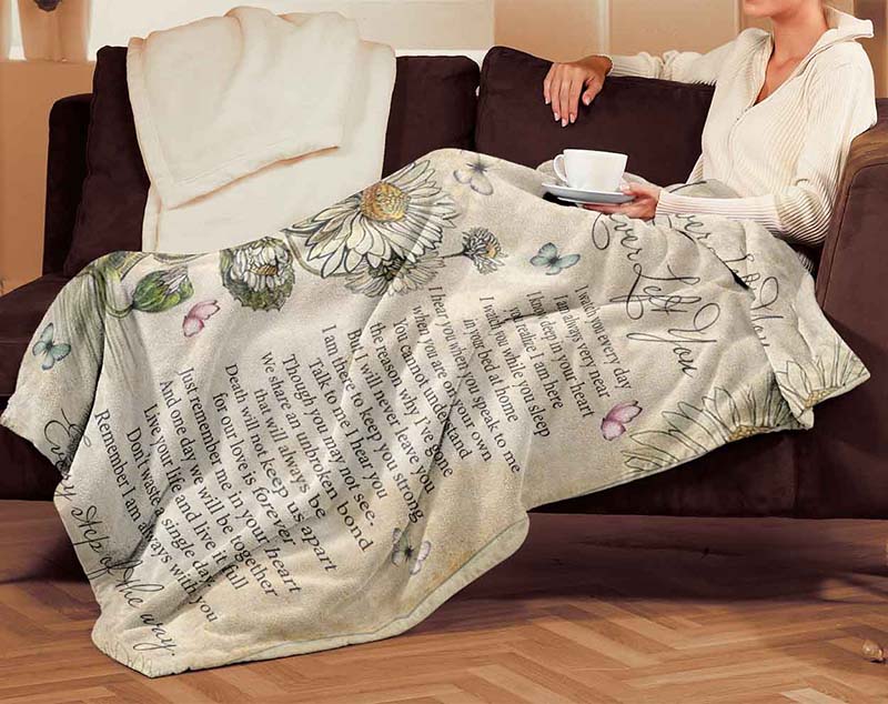 Skitongifts Blanket For Sofa Throws, Bed Throws Blanket - I Never Left You Butterfly V2-TT2812