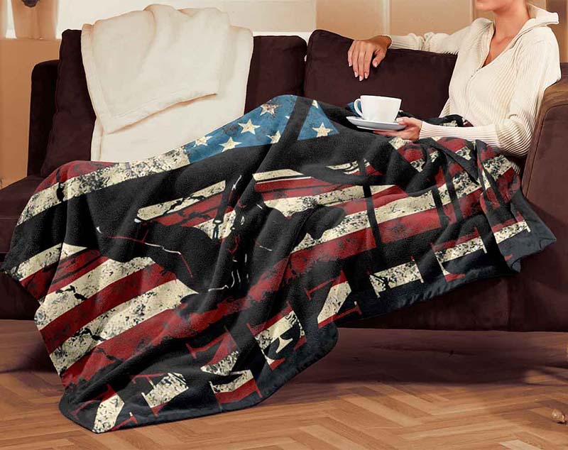 Skitongifts Blanket For Sofa Throws, Bed Throws Blanket - Lineman-TT3012