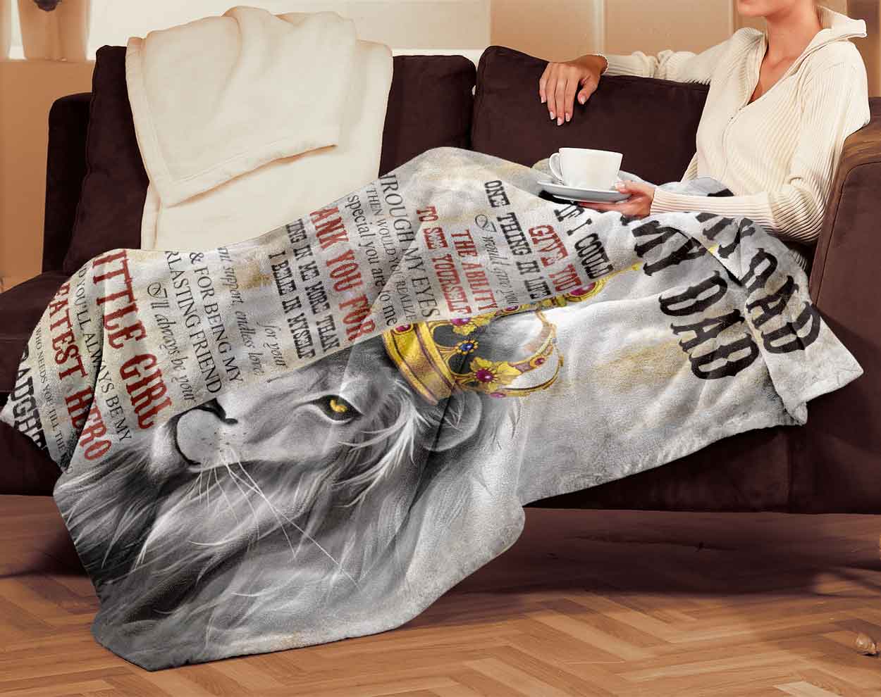 Skitongifts Blanket For Sofa Throws, Bed Throws Blanket - To My Dad If I Could Give You One Thing In Life Your Daughter-TT2701