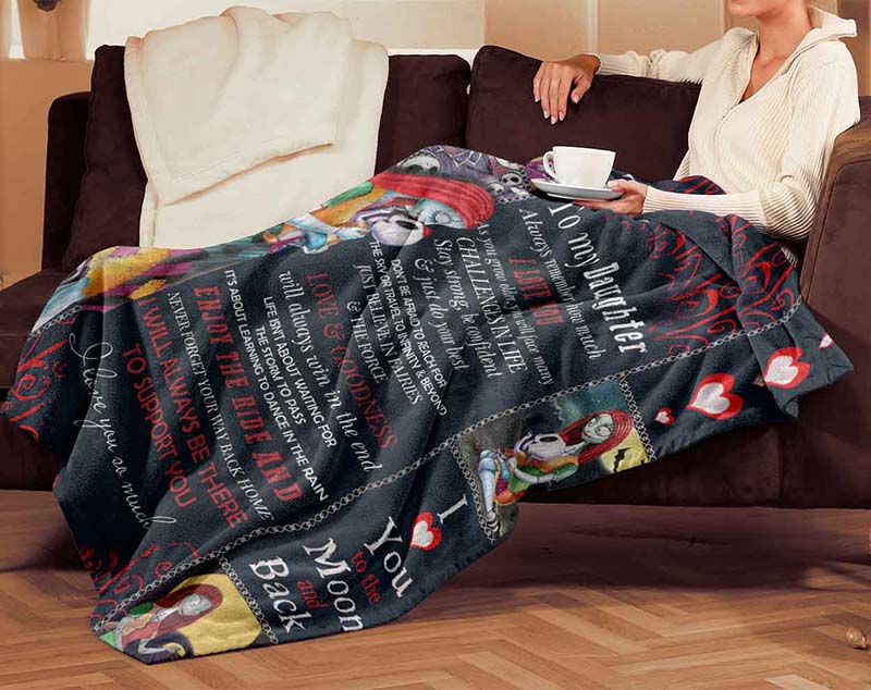 Skitongifts Blanket For Sofa Throws, Bed Throws Blanket - To My Daughter Always Remember How Much I Love You-TT2101