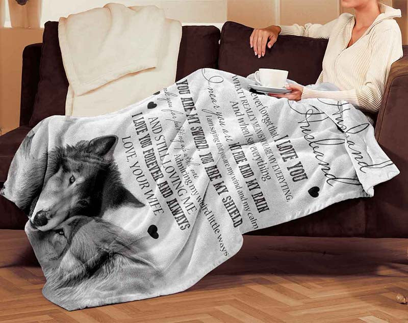 Skitongifts Blanket For Sofa Throws, Bed Throws Blanket - To My Husband, I Love You What I Really Mean Is You Are My Everything Love Your Wife-TT0801