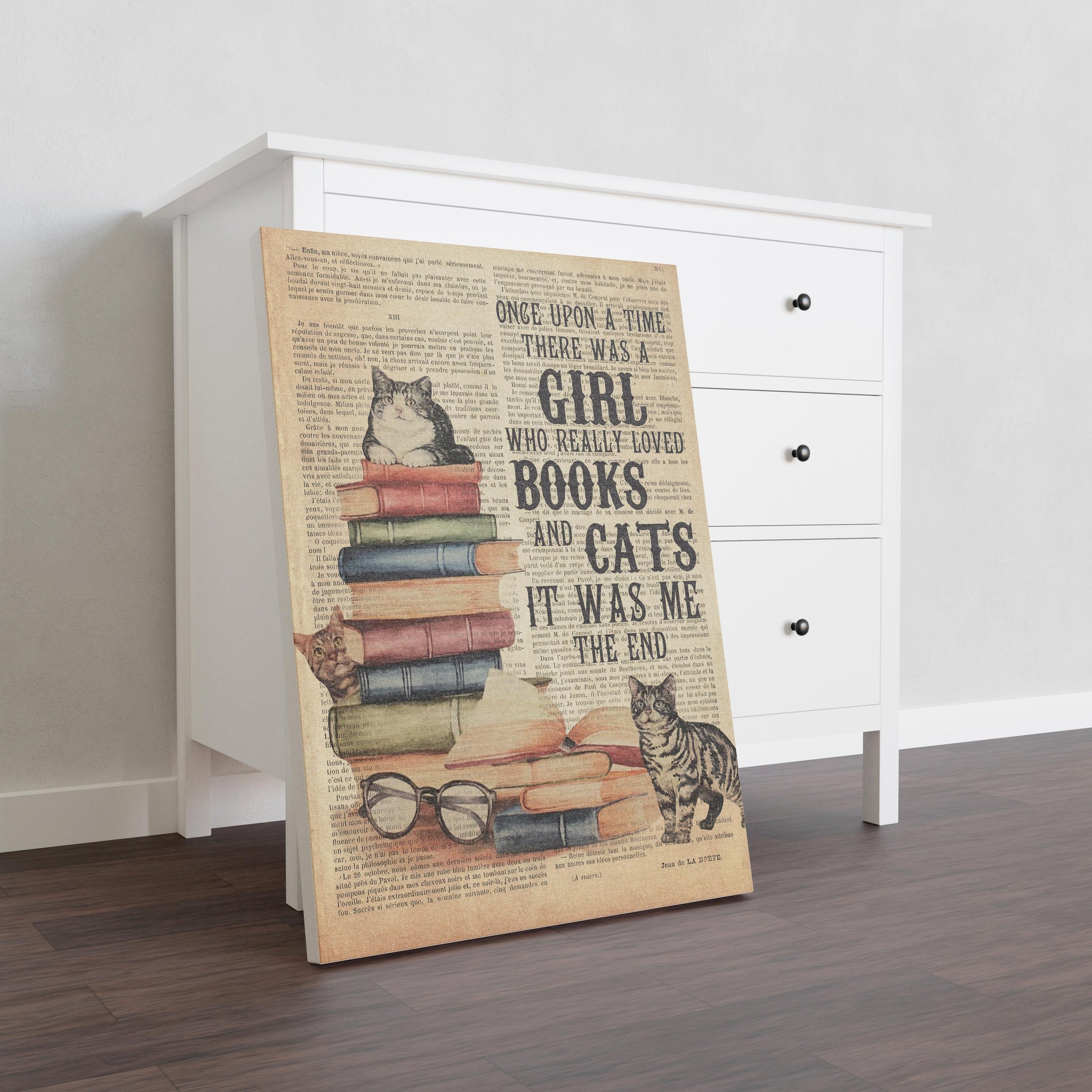Books Cats Once Upon A Time There Was A Girl Siamese Vertical TT187