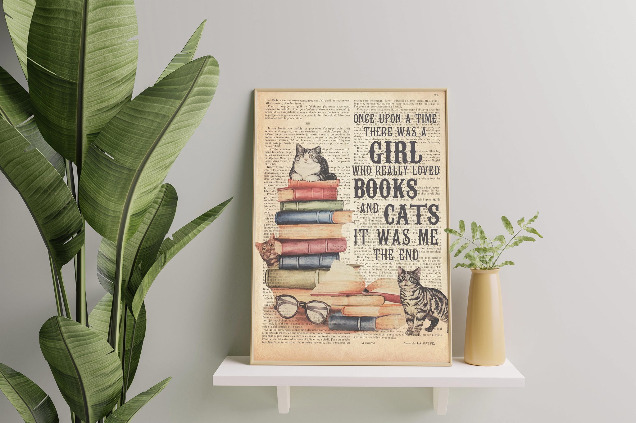 Books Cats Once Upon A Time There Was A Girl Siamese Vertical TT187