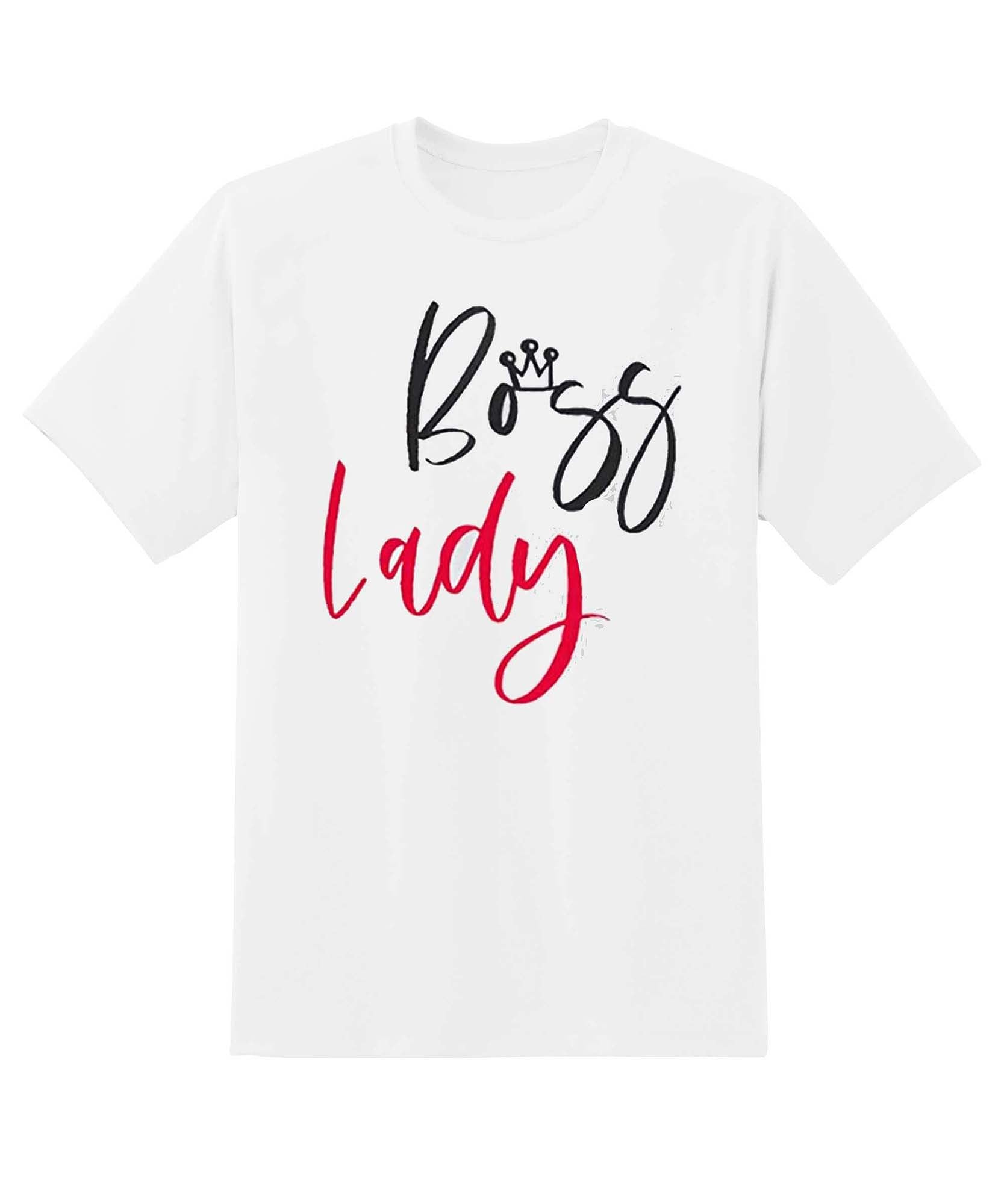 Skitongift Boss Lady Funny Shirts Hoodie Sweater Short Sleeve Casual Shirt