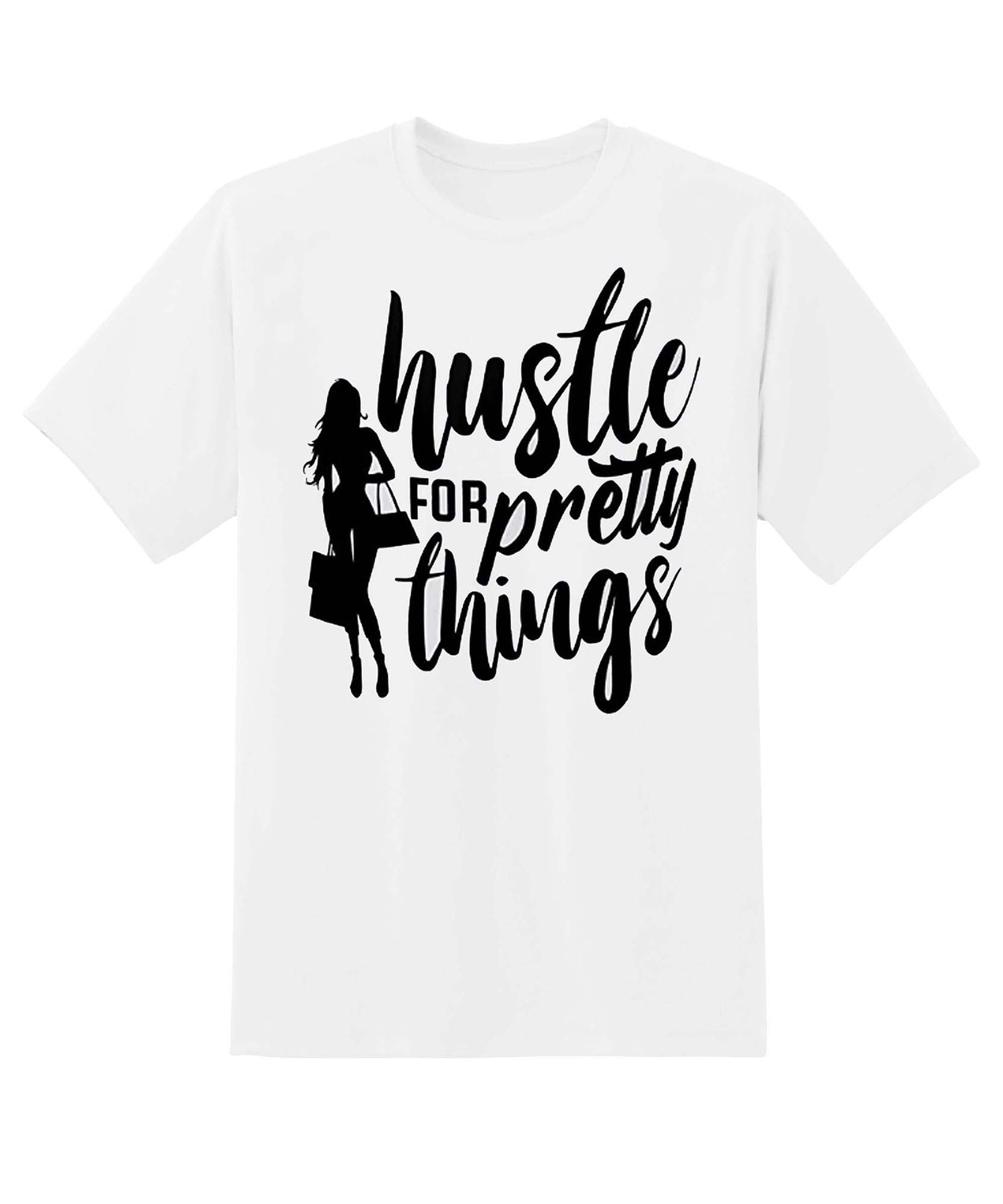 Skitongift Boss Lady HusTle For Pretty Thing Funny Shirts Hoodie Sweater Short Sleeve Casual Shirt