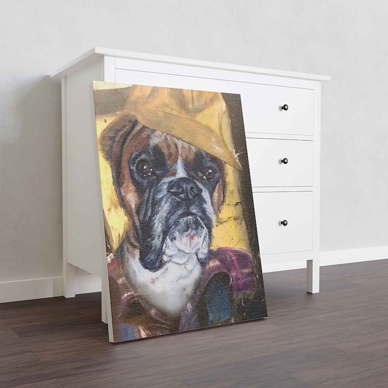 Skitongifts Wall Decoration, Home Decor, Decoration Room Boxer Dog Plumber-TT1012