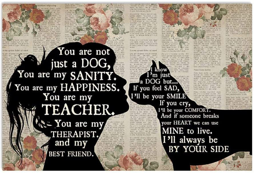 Boxer Girl Therapist Therapist Best Friend You Are Not Just A Dog Landscape