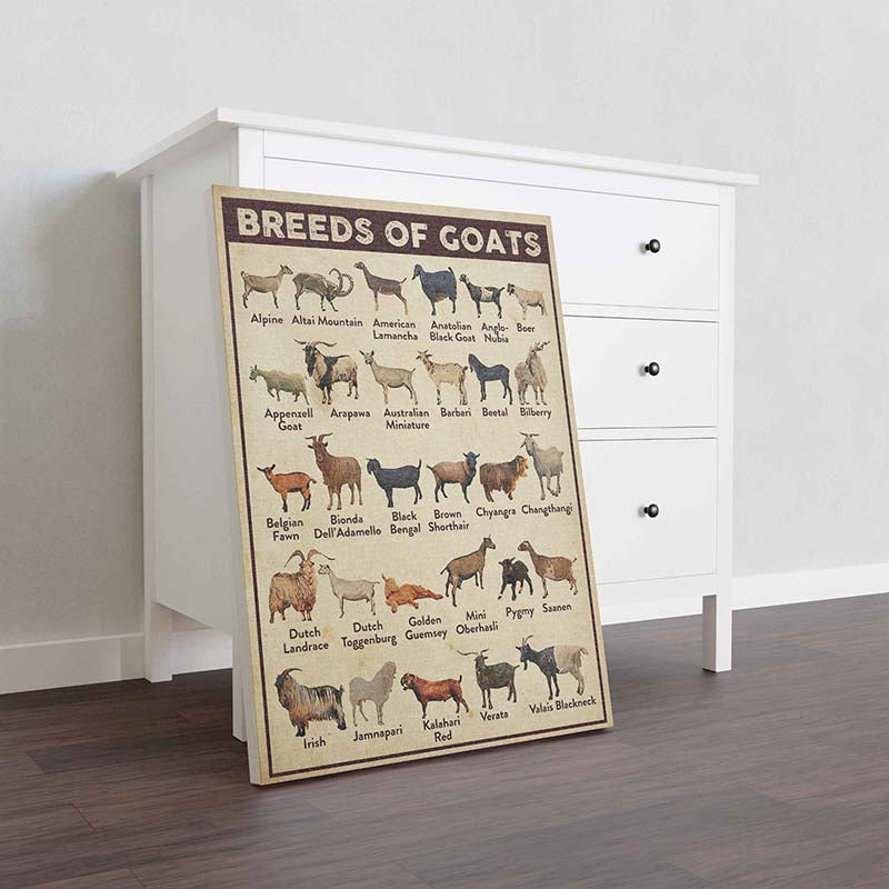 Skitongifts Wall Decoration, Home Decor, Decoration Room Breeds Of Goats-TT2809