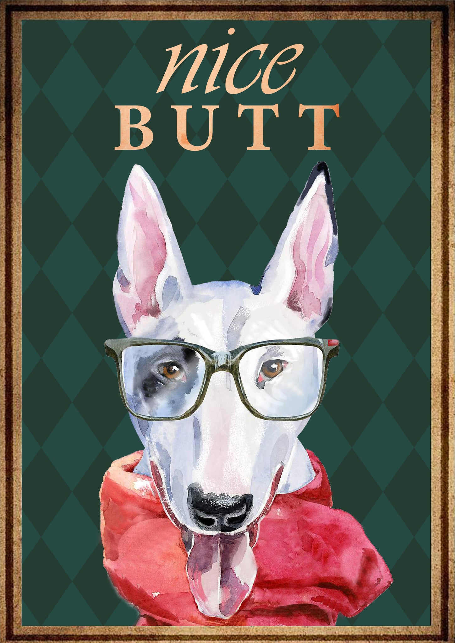 Bull Terrier Nice Butt Vintage-TT0708