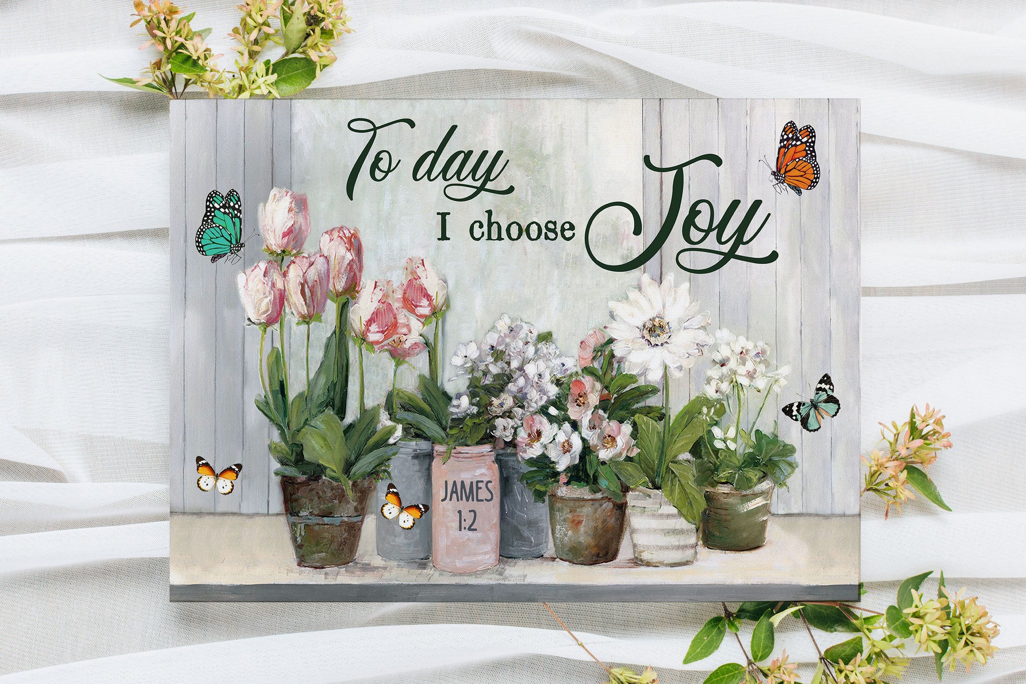 Butterflies and Flowers Today I Choose Joy James 1-2