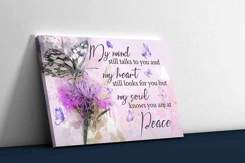 Skitongifts Wall Decoration, Home Decor, Decoration Room Butterfly You Are At Peace TT2412