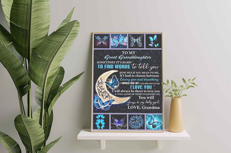 Butterfly To My Great Granddaughter How Much You Mean To Me, Grandma-TT2311