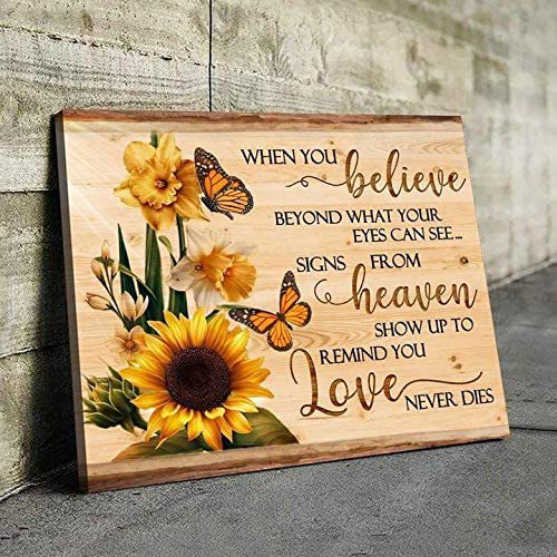 Butterfly When You Believe Beyond What Your Eyes Can See Landscape Poster