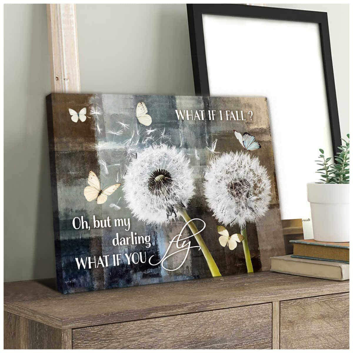 Butterfly and Dandelion Oh But My Darling What If You Fly Landscape