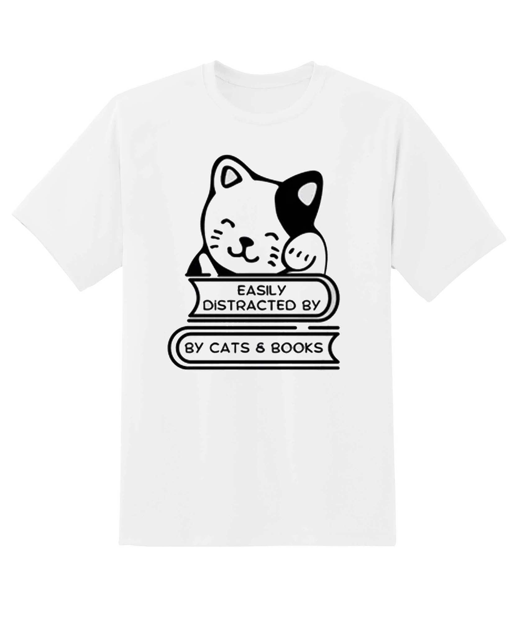 Skitongift By Cats And Books Shirt Book Lover Shirt Funny Shirts Hoodie Long Short Sleeve Casual Shirt