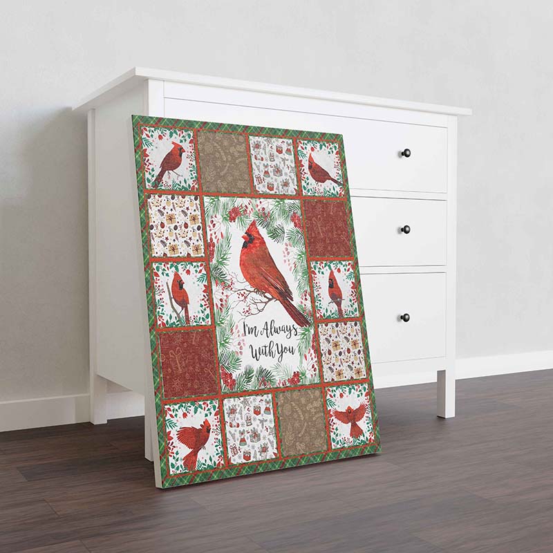 Skitongifts Wall Decoration, Home Decor, Decoration Room Cardinal Bird I'M Always With You TT2012