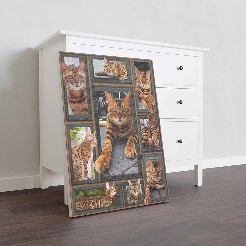 Skitongifts Wall Decoration, Home Decor, Decoration Room Cat Cute Bengal-TT0712