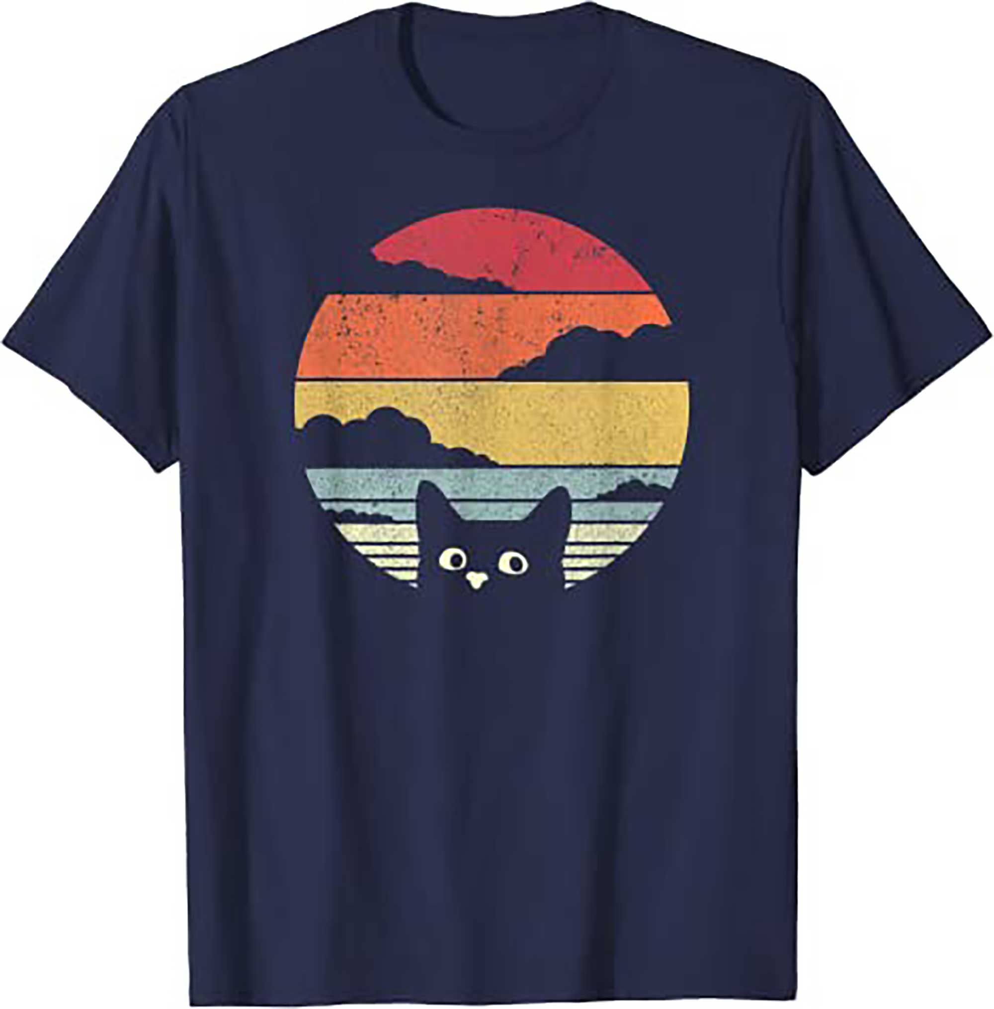 Skitongift Cat Shirt Retro Style T Shirt