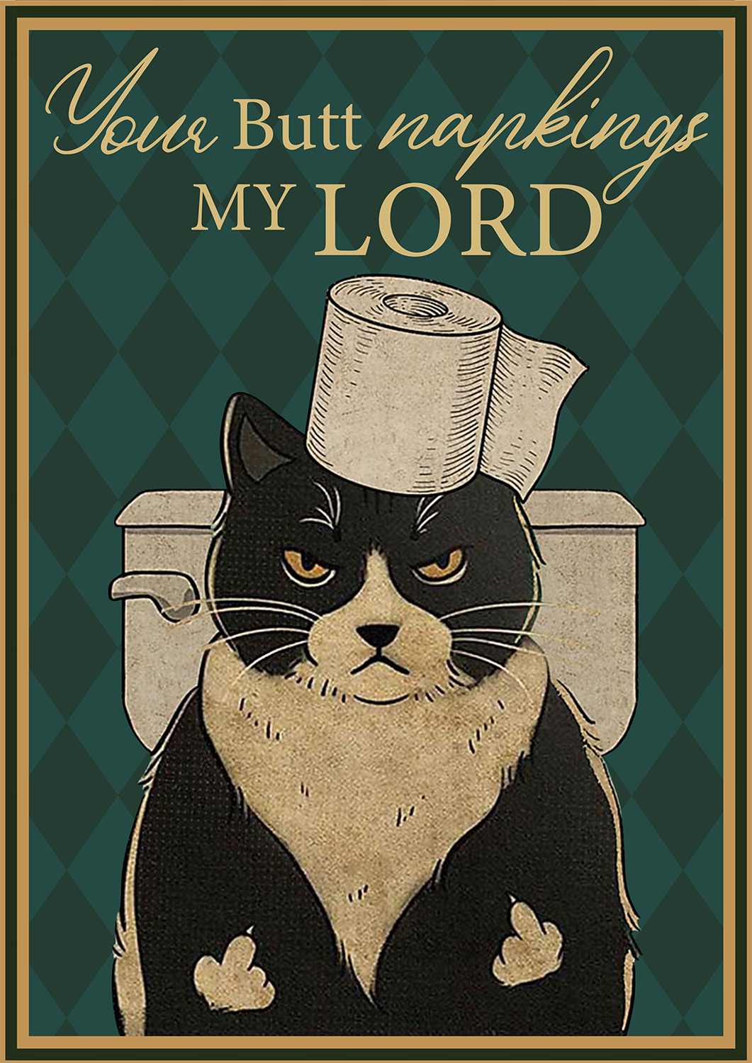 Cat Your Butt Napkins My Lord 4