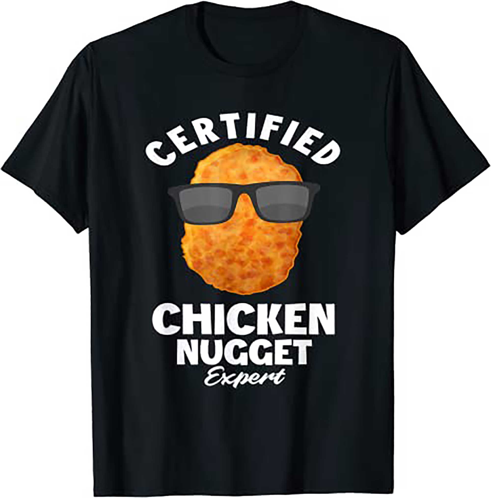 Skitongifts Certified Chicken Nugget Expert, Funny Chicken Nuggets T Shirt