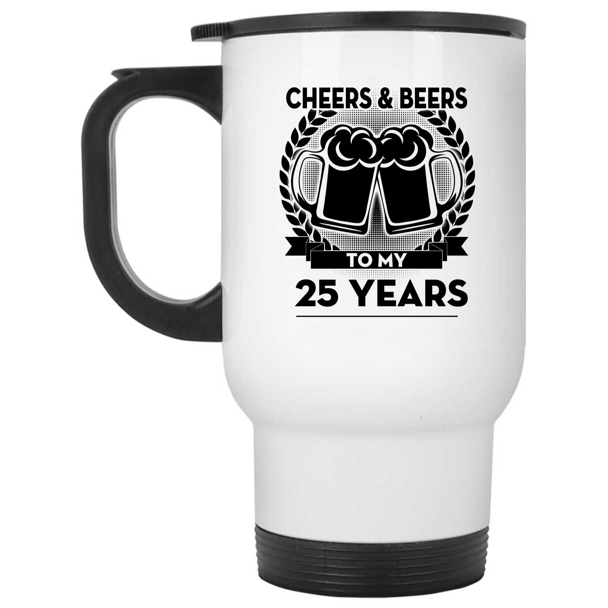 Skitongifts Funny Ceramic Novelty Coffee Mug Cheers And Beers To My Customize  Years gam9z71