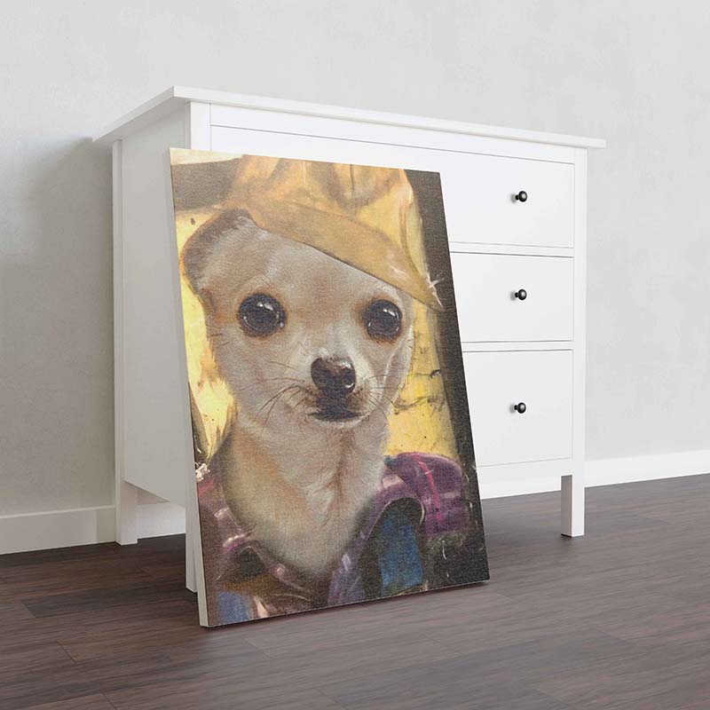 Skitongifts Wall Decoration, Home Decor, Decoration Room Chihuahua Dog Plumber-TT1012