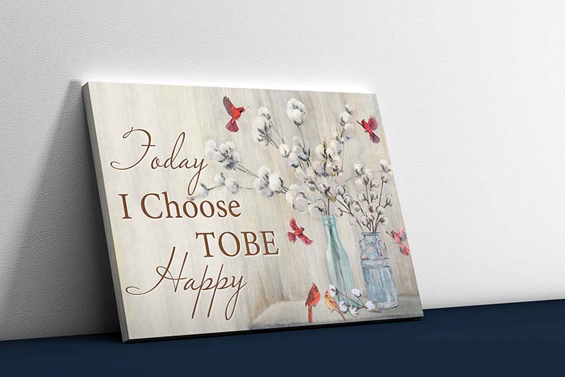 Skitongifts Wall Decoration, Home Decor, Decoration Room Choose Today I Choose To Be Happy TT1312