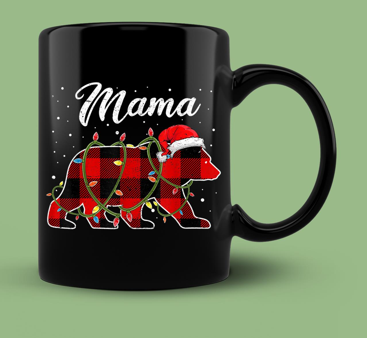 Skitongift Ceramic Novelty Coffee Mug Christmas Gifts For Mom Red Bear Mug