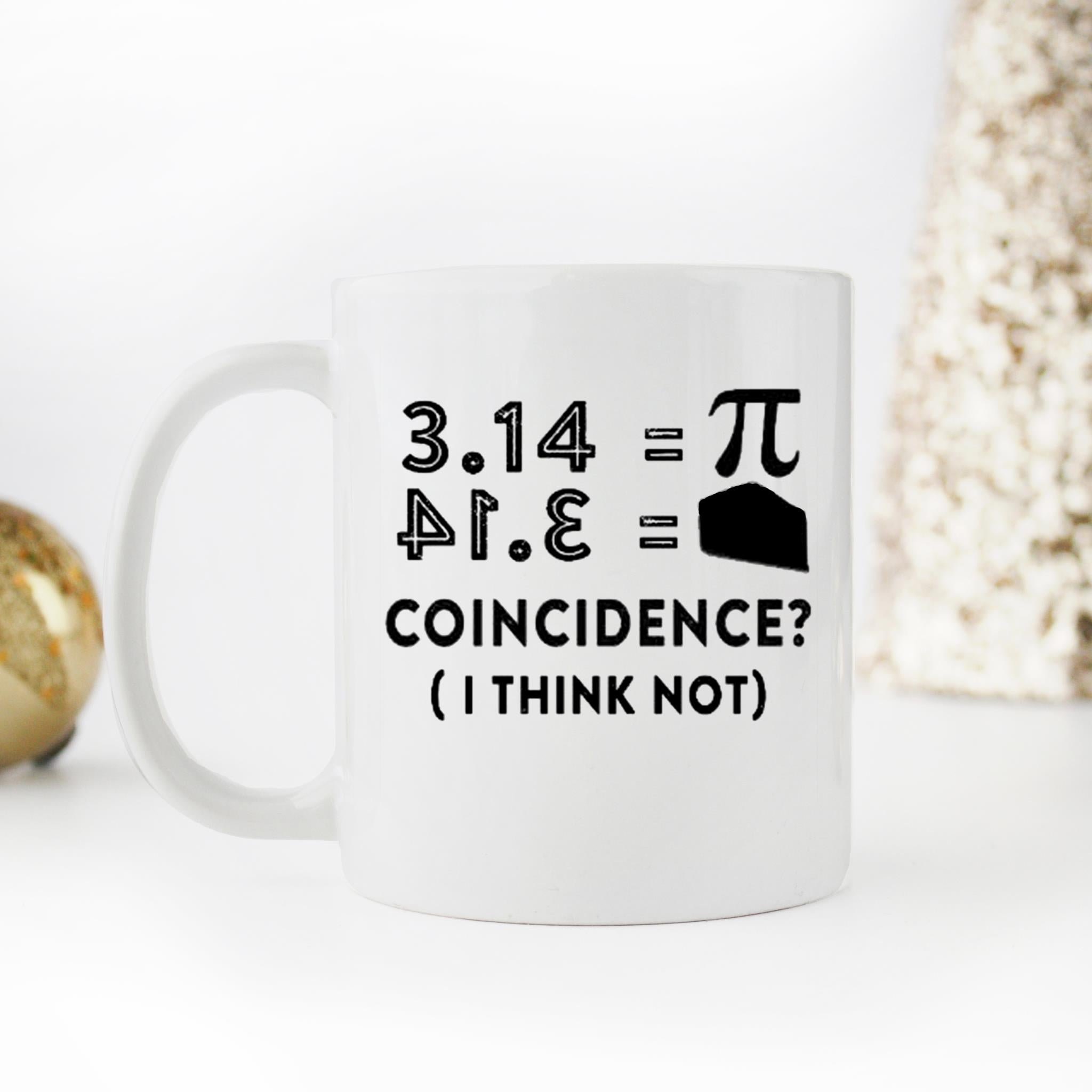 Skitongifts Funny Ceramic Novelty Coffee Mug Coincidence (I Think You) gSMGyTY