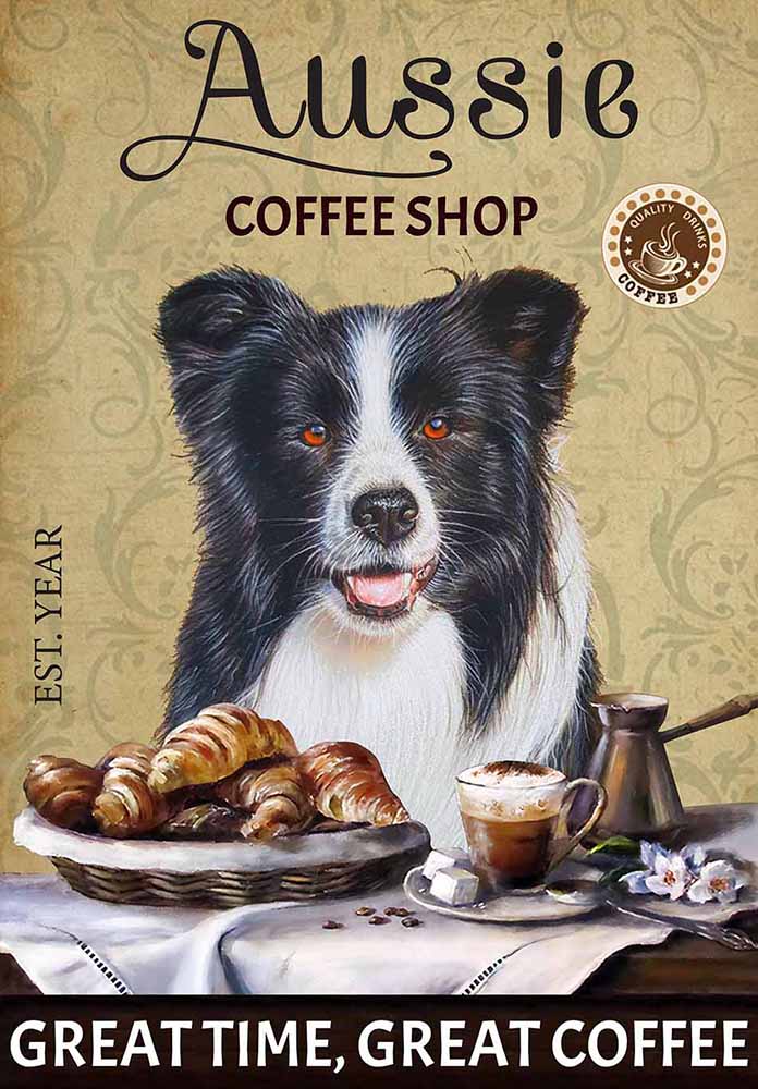 Collie Dog Coffee Shop-TT3008