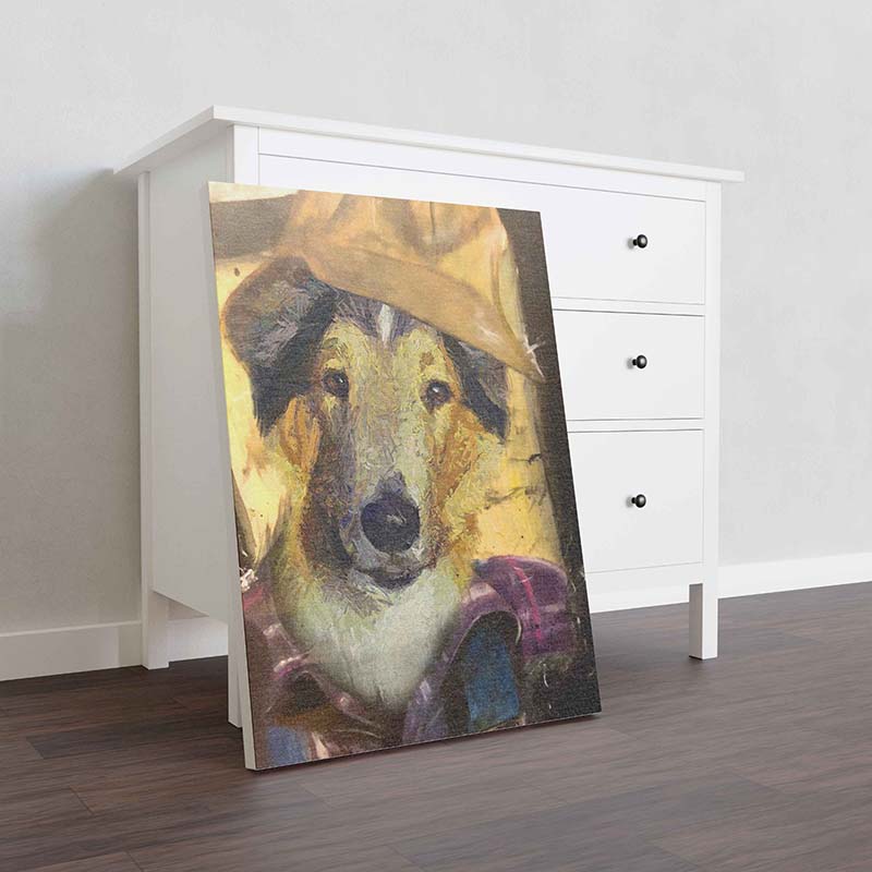 Skitongifts Wall Decoration, Home Decor, Decoration Room Collie Dog Plumber-TT1012