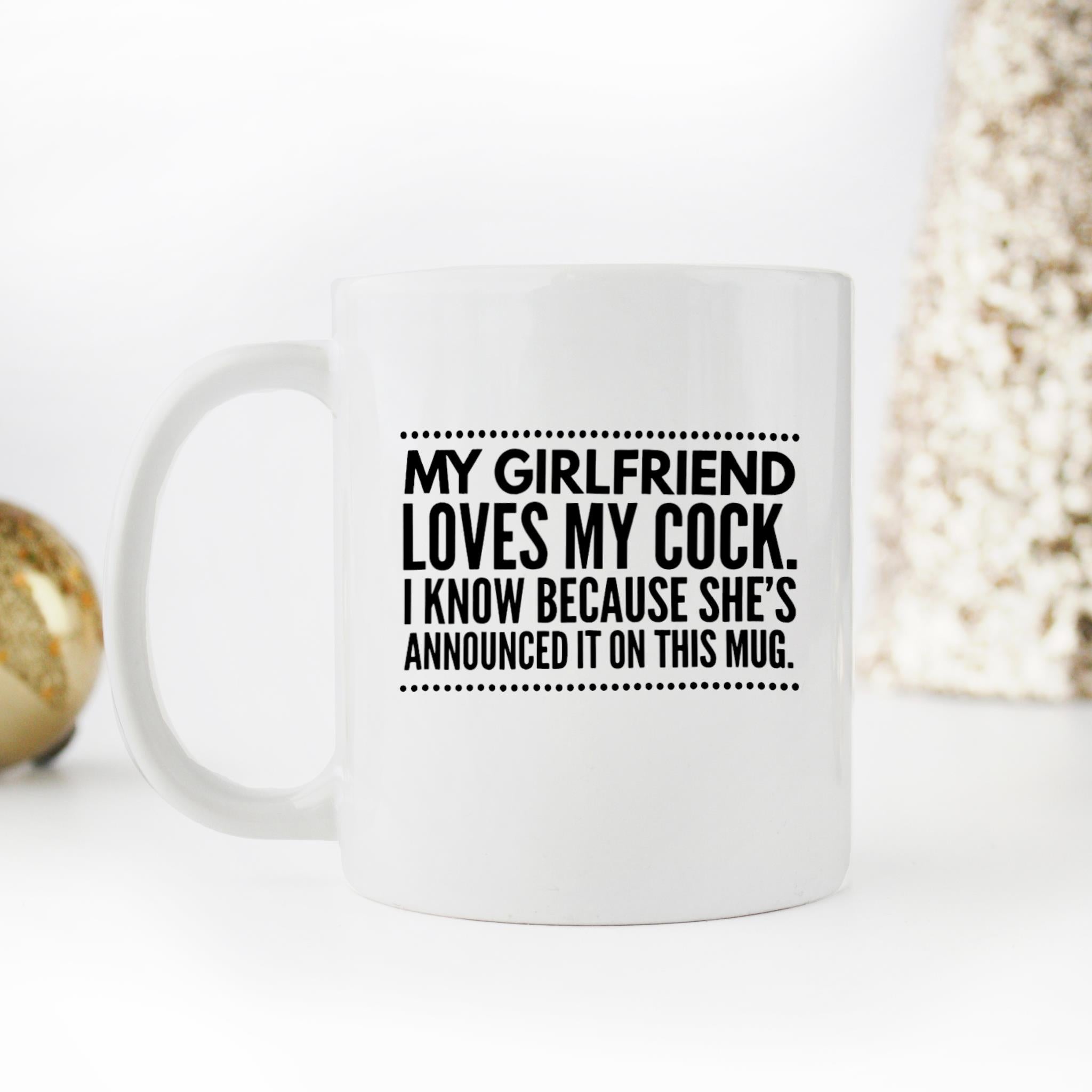 Skitongifts Funny Ceramic Novelty Coffee Mug Compliment Your Boyfriend With I Love Your Cock So Much I Announced It On This Ct3StjS