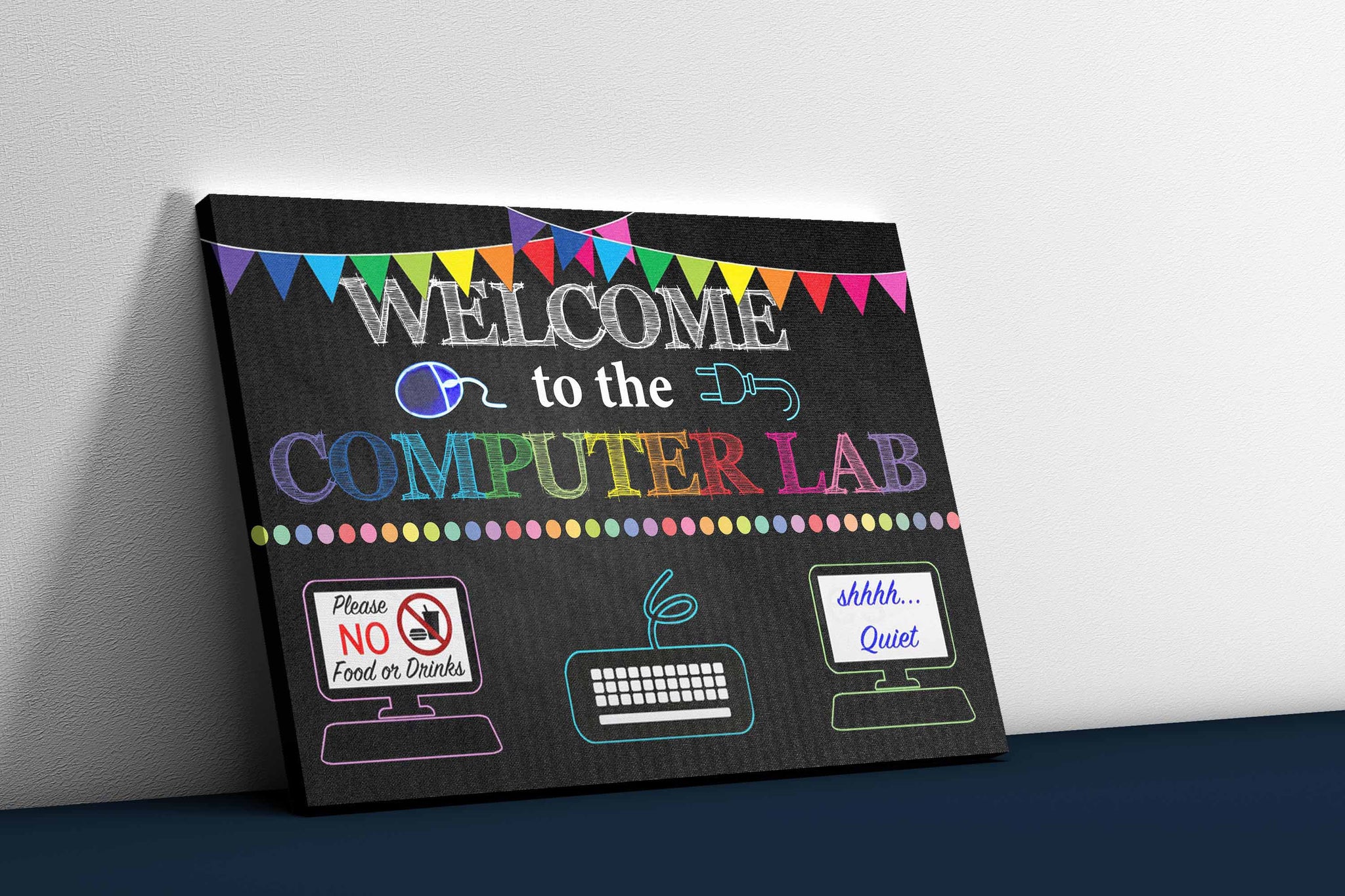 Computer Lab School Sign, Classroom Decor, Teacher Door Sign, Computers ...