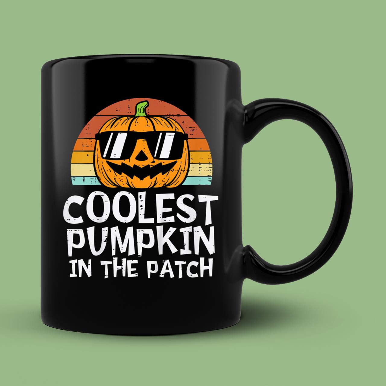 Skitongift Spooky Ceramic Novelty Coffee Mug Coolest Pumpkin In The Patch Halloween Mug