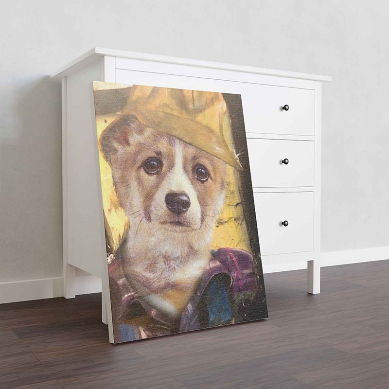 Skitongifts Wall Decoration, Home Decor, Decoration Room Corgi Dog Plumber-TT1012