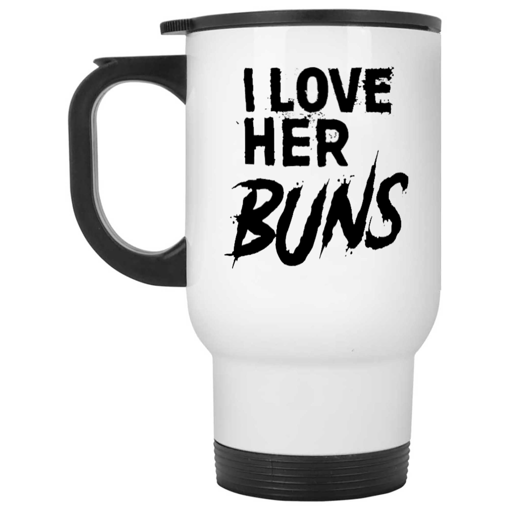 Skitongifts Funny Ceramic Novelty Coffee Mug Couples Her Buns His Guns f4kZfTV