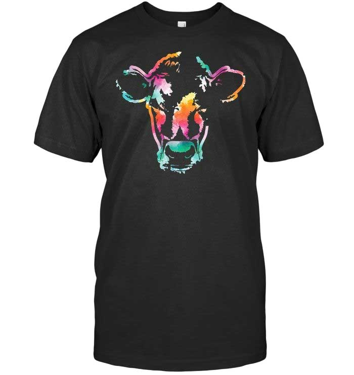 Skitongift-Cow-Art-Head-Gifts-T-Shirt-Funny-Shirts-Hoodie-Sweater-Short-Sleeve-Casual-Shirt
