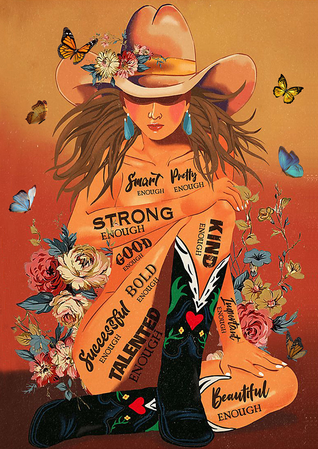 Cowgirl Strong, Smart, Beautiful Enough-TT0408