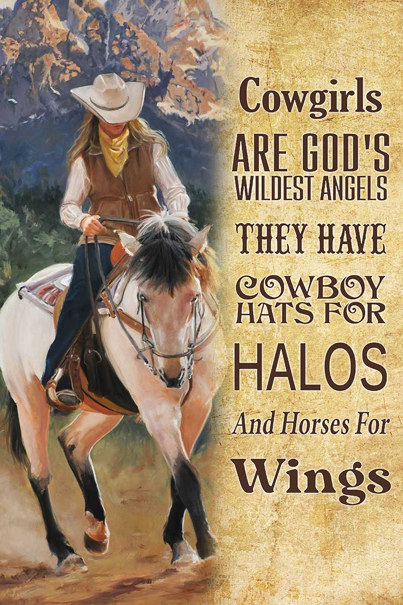 Skitongift Wall Decoration, Home Decor, Decoration Room Cowgirls Gods Wildest Angels-TTK2408-mk1.jpg