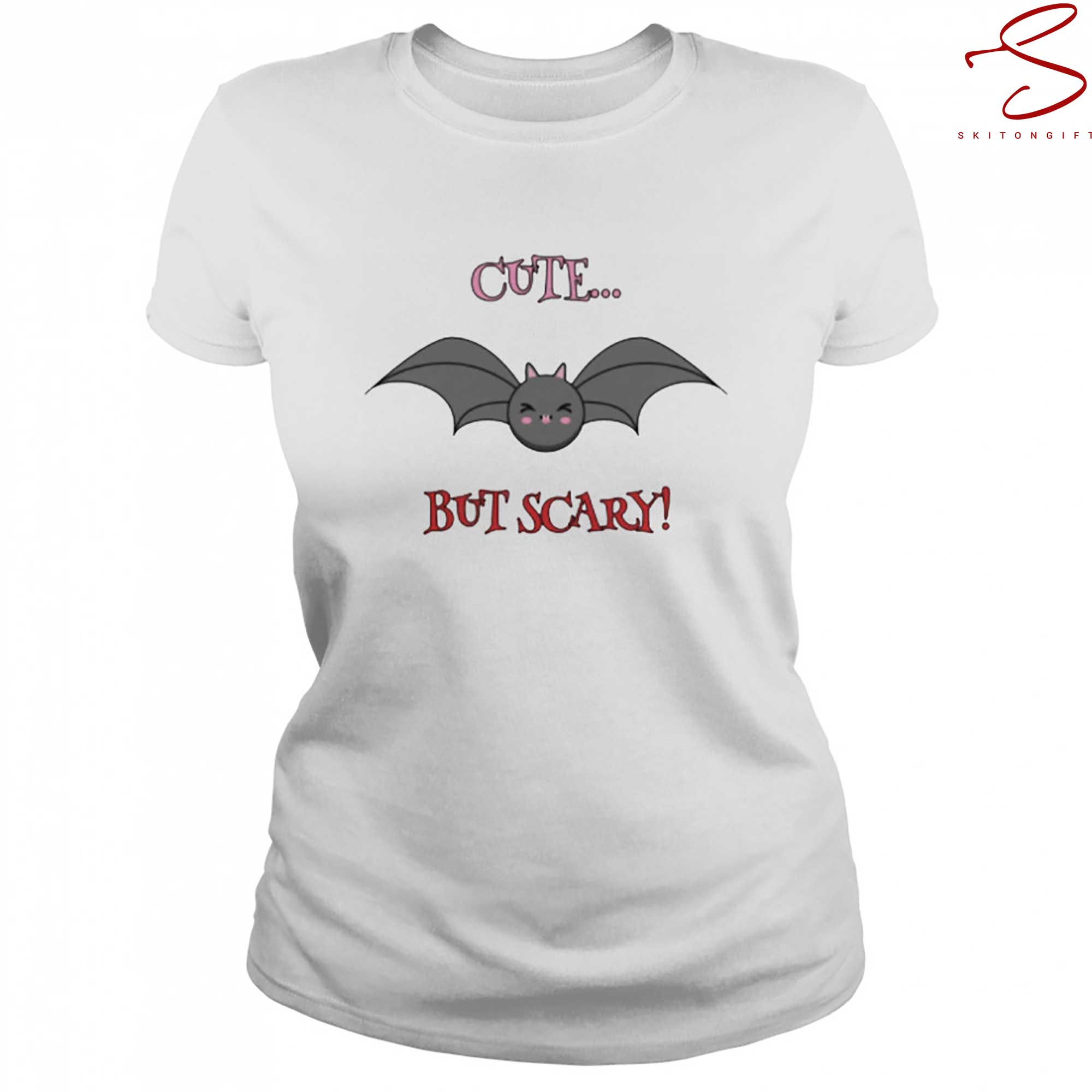 Skitongift Cute But Scary Bat T Shirt