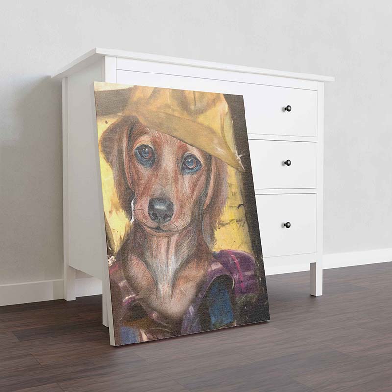 Skitongifts Wall Decoration, Home Decor, Decoration Room Dachshund Dog Plumber-TT1012