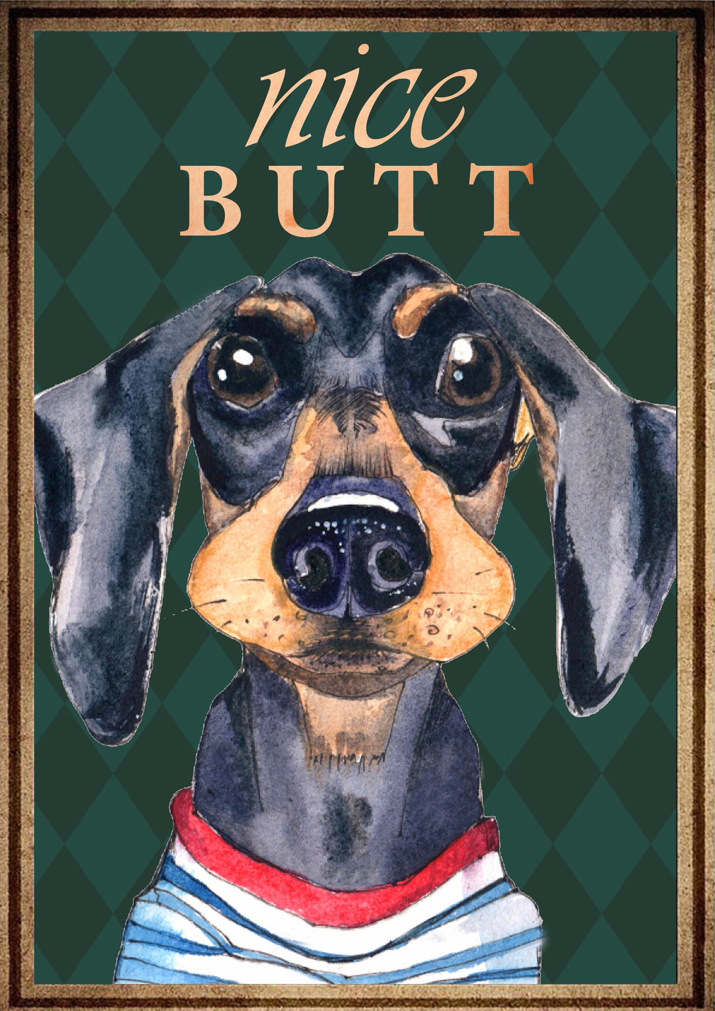 Dachshund Nice Butt Vintage-TT0708