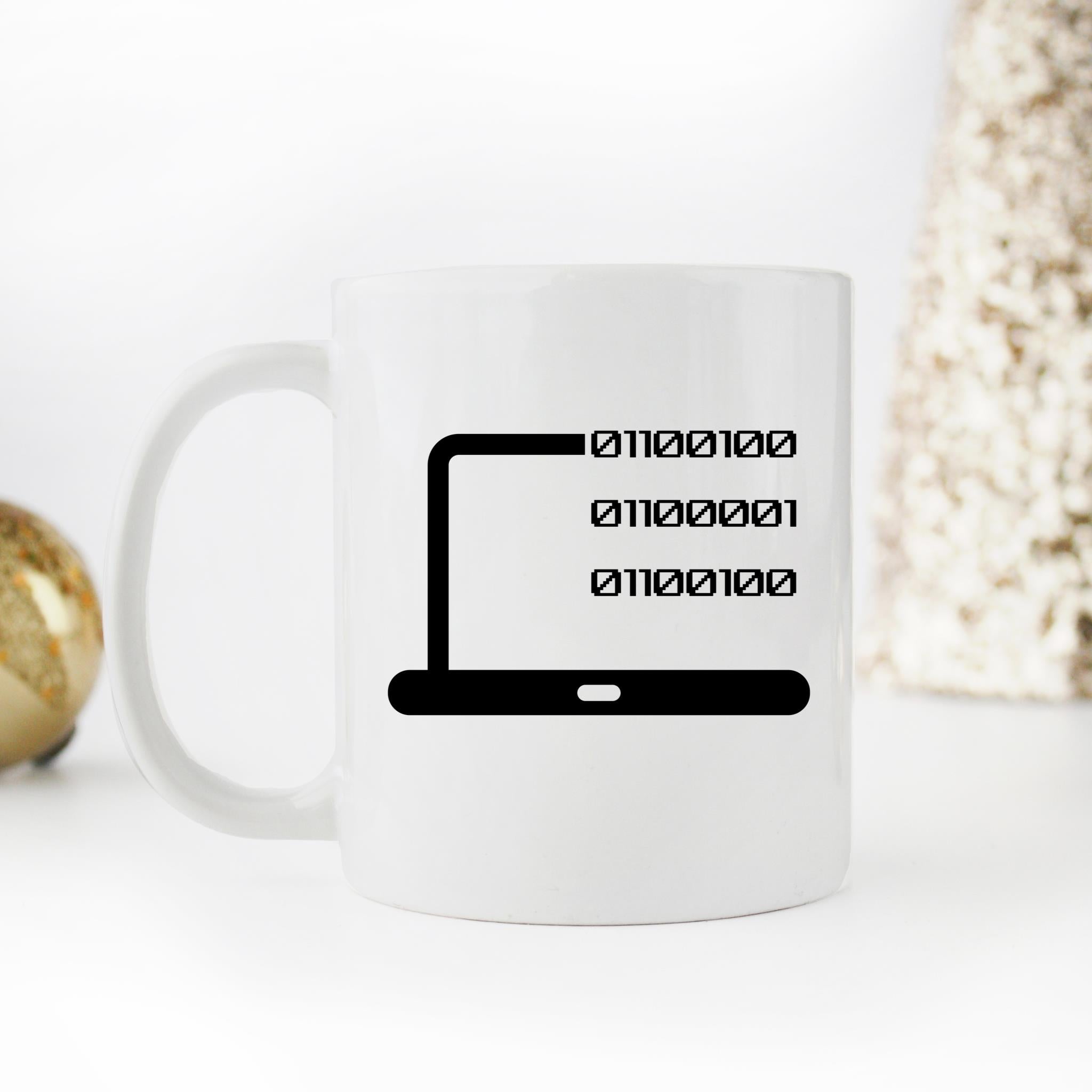 Skitongifts Funny Ceramic Novelty Coffee Mug Dad In Binary Code,Programmer,Developers,Coder,Coding,Fathers 6VTMKjX