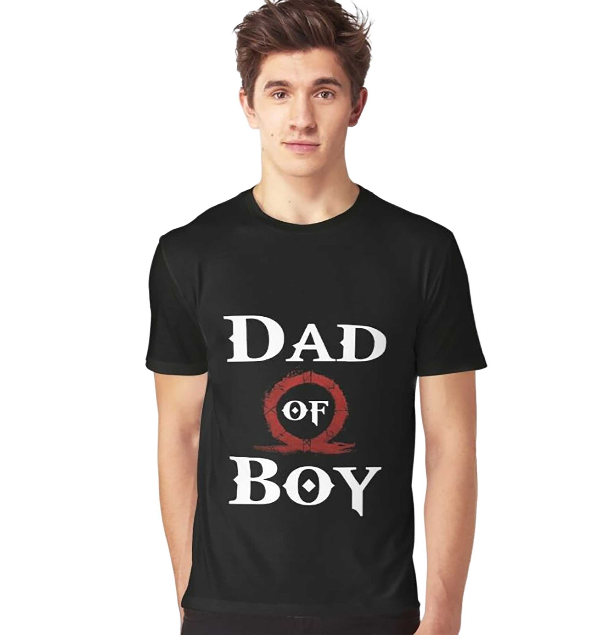 Skitongift-Dad-Of-Boy-Classic-T-Shirt-Funny-Shirts-Hoodie-Sweater-Short-Sleeve-Casual-Shirt
