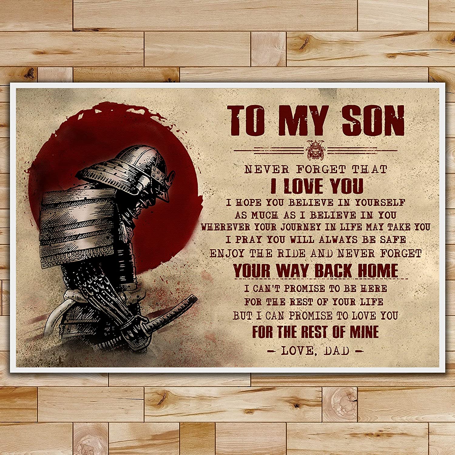 Dad To Son Samurai Never Forget Your Way Back Home Samurai