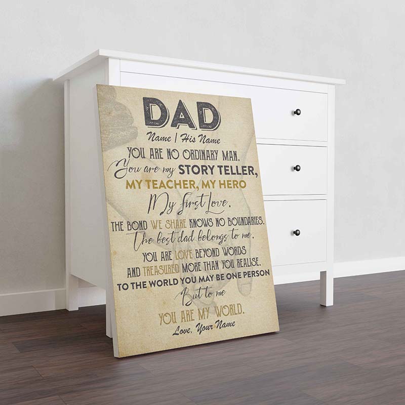 Skitongifts Wall Decoration, Home Decor, Decoration Room Dad You Are My Story Teller, My Teacher, My Hero-TT1210