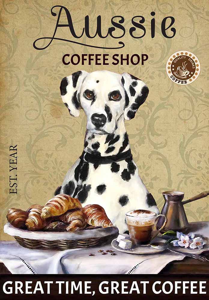 Dalmatian Dog Coffee Shop-TT3008